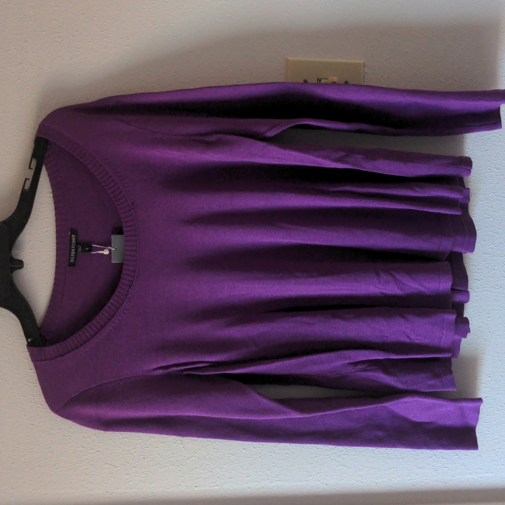 Eileen Fisher scoop neck Top NWT $198